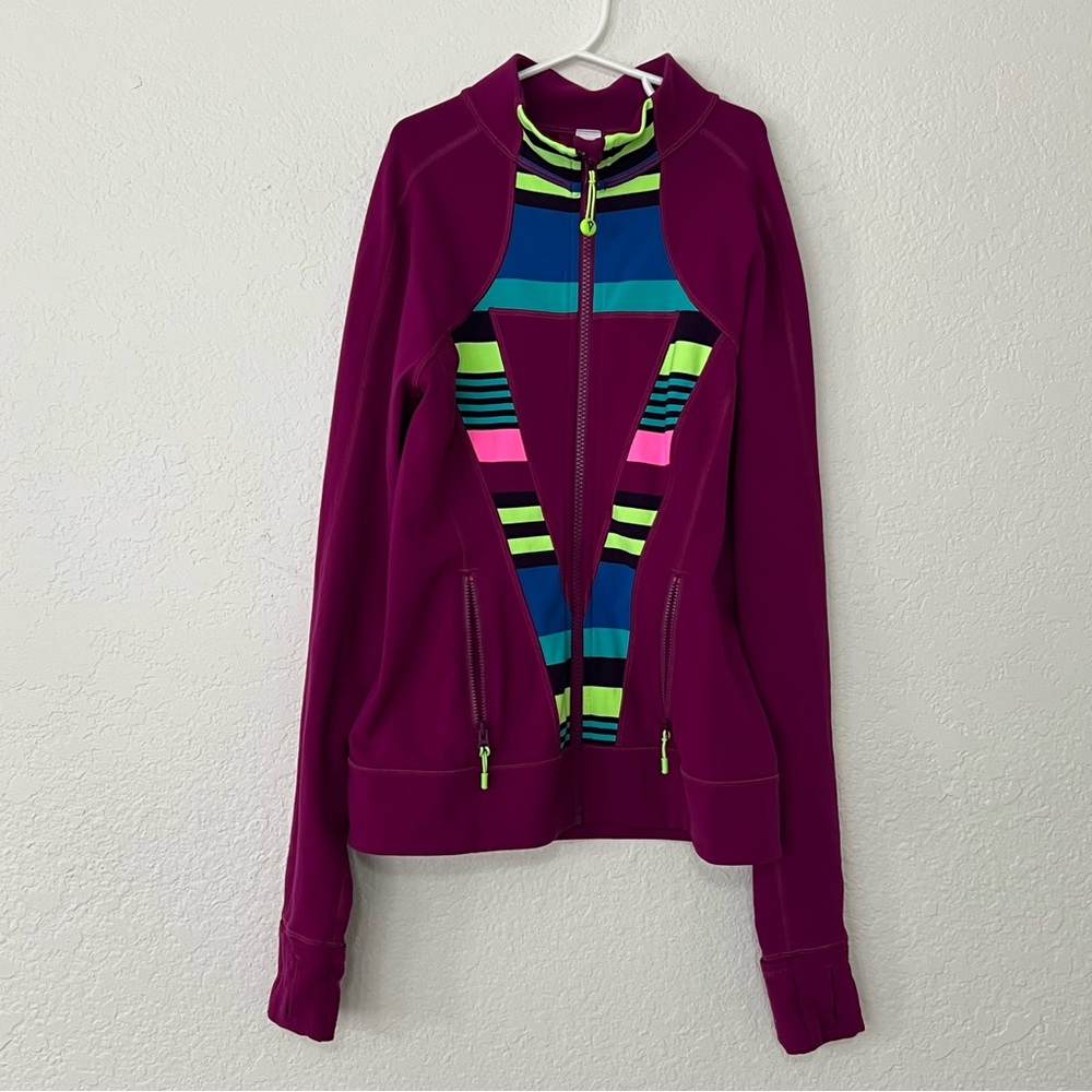 Ivivva By Lululemon Zip Long Sleeve Perfect Your Practice Jacket Girls Size‎ 14